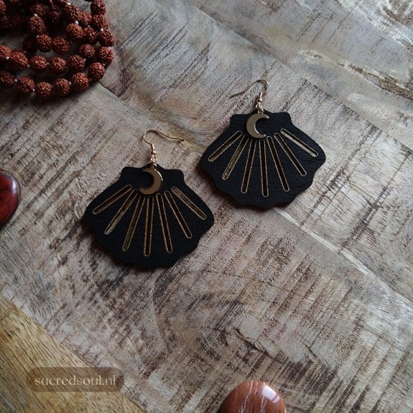 Houten Boho Oorbellen ’Kalika'