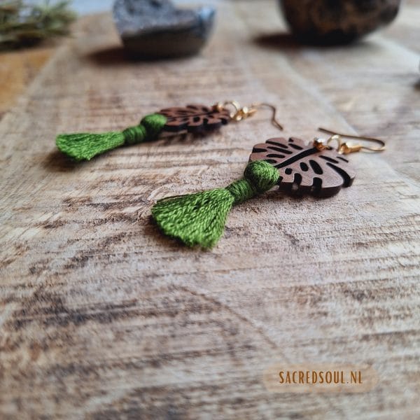 Houten oorbellen Fae Houten oorbellen Fae