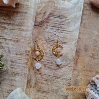 Gouden maan oorbellen